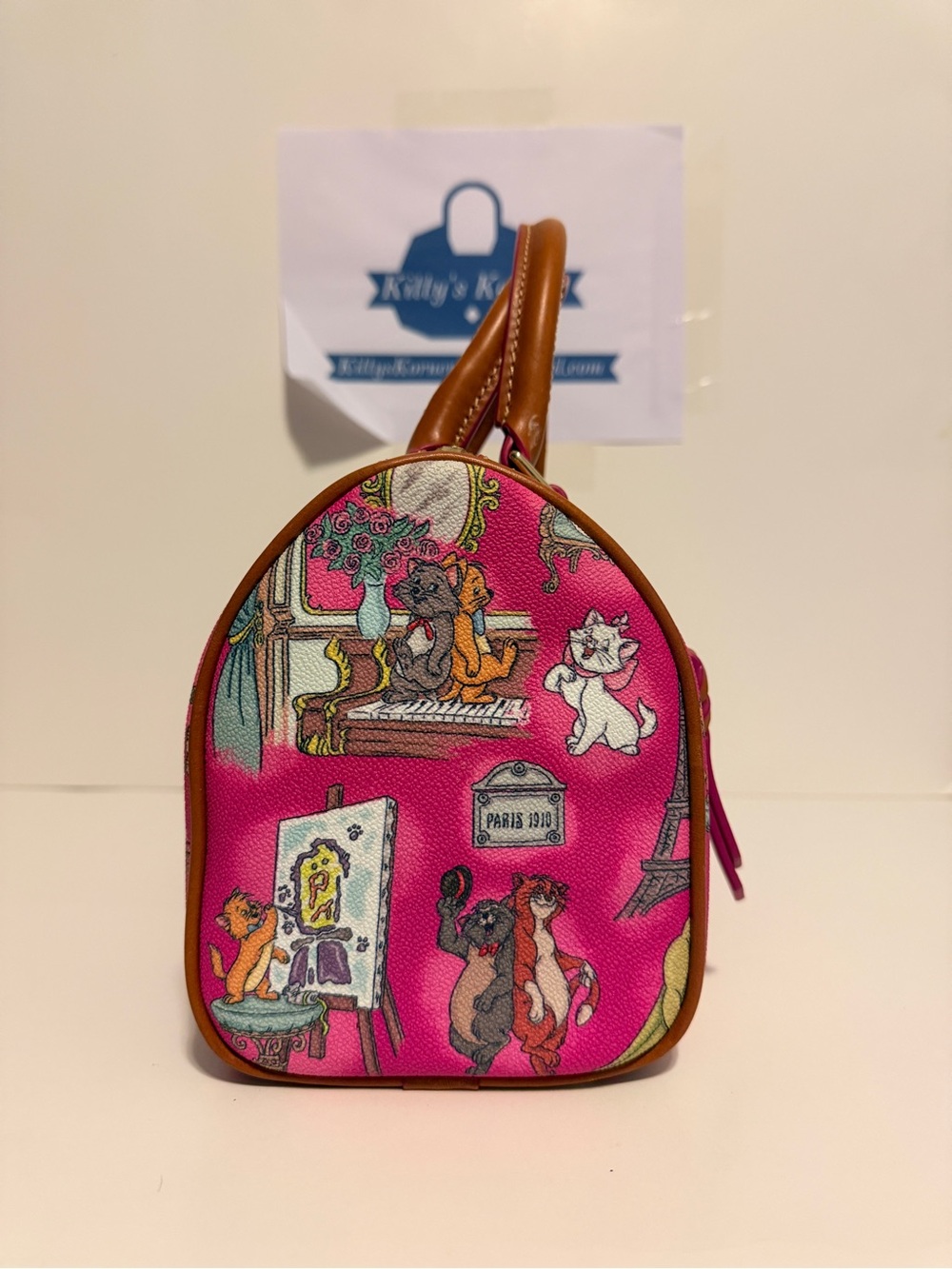 Dooney & Bourke Disney’s Collection Aristocats Pink Satchel Handbag - Picture 2 of 7